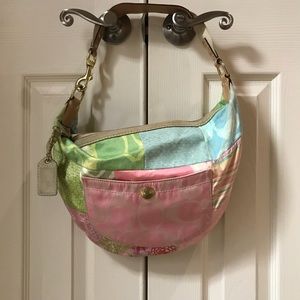 Spacious Patchwork Coach Bag